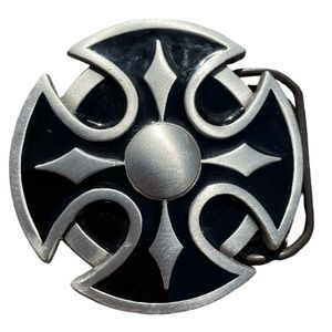 Great American Products Irish Celtic Cross Pewter Belt Buckle Fits 1.5” Belt